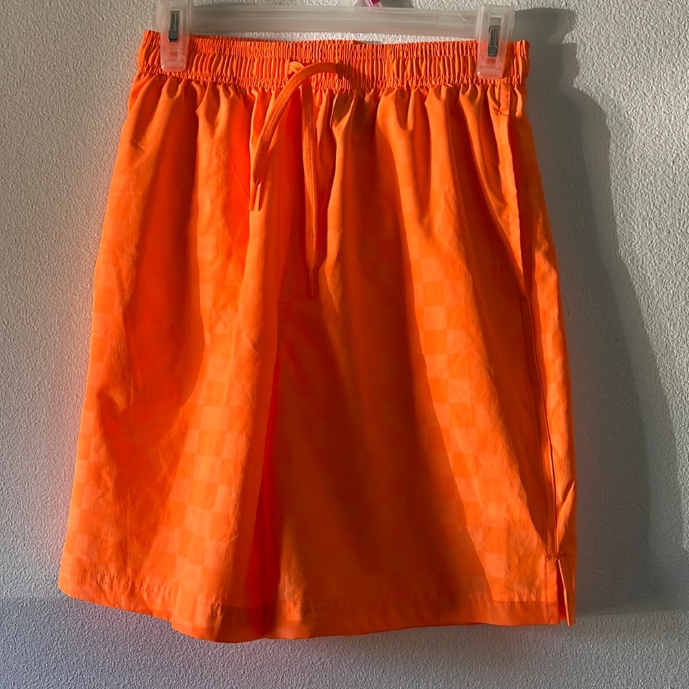 Boys short, never used ,size 18, color orange, no underpants,
